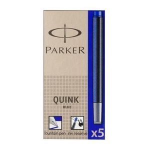 Patroane cerneala, Parker, Quink, albastru, 5 bucati/set imagine