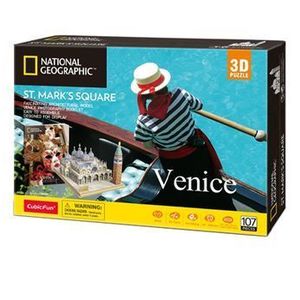 Puzzle 3D + Brosura Piata San Marco, 107 piese imagine