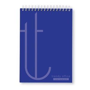 Bloc Notes, Trendy blue, cu spira, A4, 70 file, matematica imagine