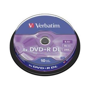DVD+R double layer Verbatim, 8x, 8.5 GB, 10 bucati/spindle imagine