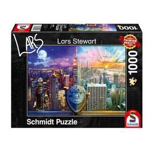 Puzzle Schmidt - Lars Stewart: Night And Day: New York, 1000 piese imagine