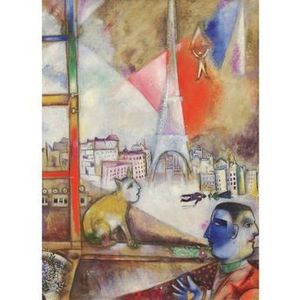 Puzzle Eurographics - Marc Chagall: Paris Through the Window, 1000 piese imagine
