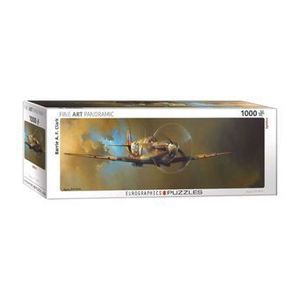 Puzzle panoramic Eurographics - Spitfire by Barrie A.F. Clark, 1000 piese imagine