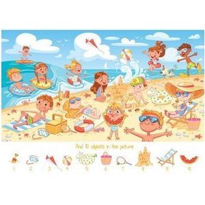 Puzzle Bluebird - Search and Find - The Beach, 100 piese imagine
