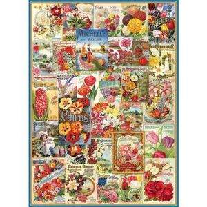 Puzzle Eurographics - Flowers Seed Catalogue, 1000 piese imagine
