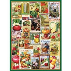 Puzzle Eurographics - Vegetables Seed Catalogue, 1000 piese imagine