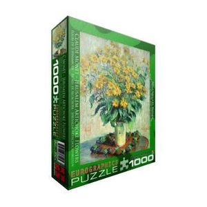 Puzzle Eurographics - Claude Monet: Gartenkurbis Blumen, 1000 piese imagine