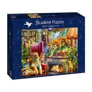 Puzzle Bluebird - Tigers Coming To Life, 2000 piese imagine