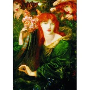 Puzzle Gold - Dante Gabriel Rossetti: La Ghirlandata, 1000 piese imagine