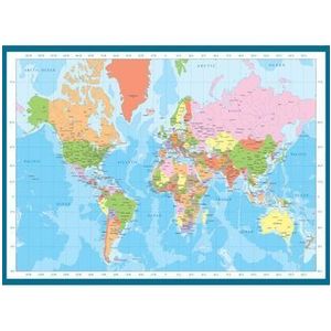 Puzzle Eurographics - World Map, 1000 piese imagine