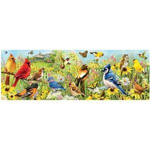 Puzzle panoramic Eurographics - Garden Birds, 1000 piese imagine