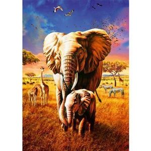Puzzle Bluebird - Adrian Chesterman: Elephant, 1000 piese imagine