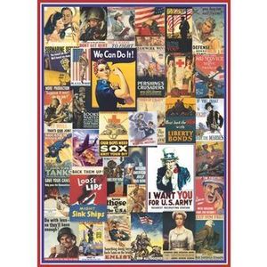 Puzzle Eurographics - World War I & II Vintage Posters, 1000 piese imagine