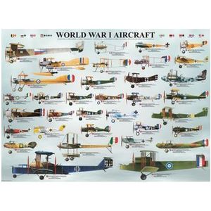 Puzzle Eurographics - Flugzeuge des 1. Weltkrieges, 1000 piese imagine
