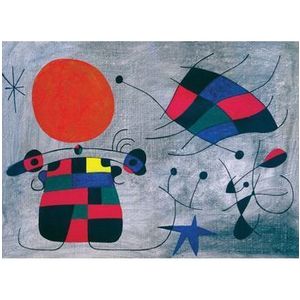 Puzzle Eurographics - Joan Miro: Le Sourire aux Ailes Flamboyantes, 1000 piese imagine