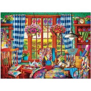 Puzzle Eurographics - Patchwork Craft Room, 1000 piese imagine