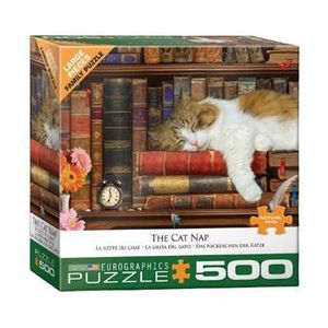 Puzzle Eurographics - The Cat Nap, 500 piese XXL imagine