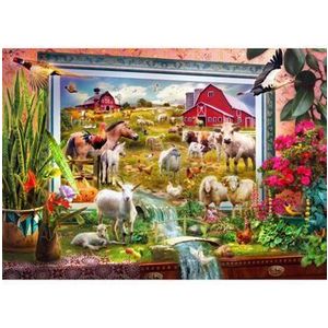 Puzzle Bluebird - Magic Farm Painting, 1000 piese imagine