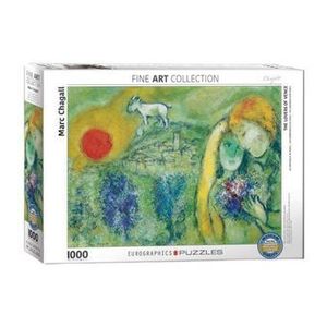 Puzzle Eurographics - Marc Chagall: The Lovers of Vence, 1000 piese imagine