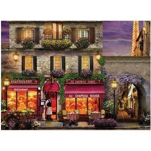 Puzzle Eurographics - David Mc Lean: Restaurant au Chapeau Rouge, 1000 piese imagine