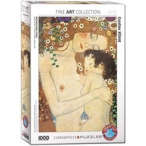 Puzzle Eurographics - Gustav Klimt: Mother and Child, 1000 piese imagine