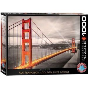 Puzzle Eurographics - San Francisco Golden Gate Bridge, 1000 piese imagine