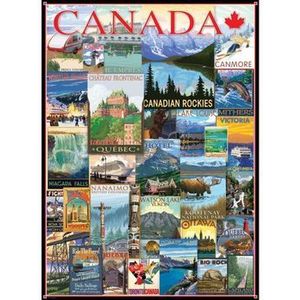 Puzzle Eurographics - Travel Canada Vintage Posters, 1000 piese imagine