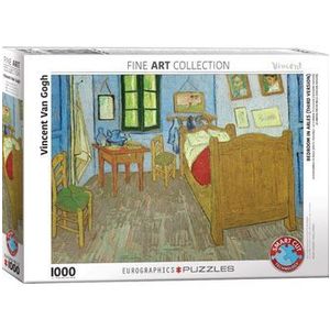Puzzle Eurographics - Vincent Van Gogh: The bedroom of van Gogh, 1000 piese imagine