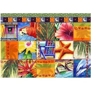 Puzzle Bluebird - Tropical Quilt Mosaic, 1500 piese imagine