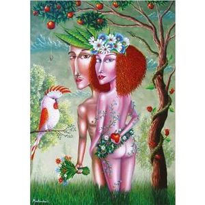 Puzzle Gold - Adam and Eve, 1000 piese imagine