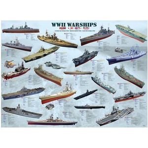 Puzzle Eurographics - World War II Warships, 1000 piese imagine