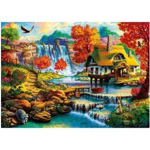 Puzzle Bluebird - Country House by the Water Fall, 1000 piese imagine