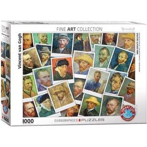 Puzzle Eurographics - Vincent Van Gogh: Selfies, 1000 piese imagine