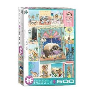 Puzzle Eurographics - Gary Patterson: Cat's Life, 500 piese XXL imagine