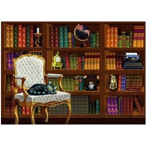 Puzzle Bluebird Puzzle - The Vintage Library, 1000 piese imagine