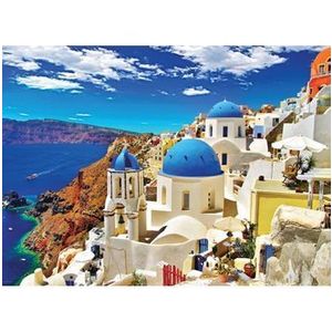 Puzzle Eurographics - Santorini, 1000 piese imagine