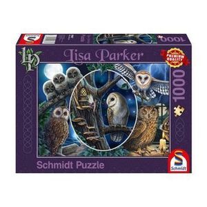 Puzzle Schmidt - Lisa Parker: Mysterious Owls, 1000 piese imagine