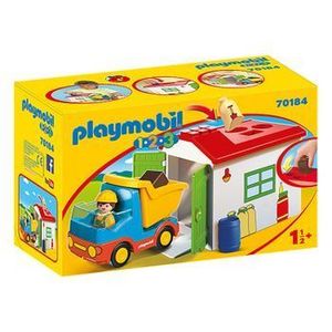 Playmobil 1.2.3 - Casuta Cu Forme Si Basculanta imagine
