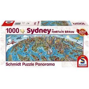 Puzzle panoramic Schmidt - Cityscape Sydney, 1000 piese imagine