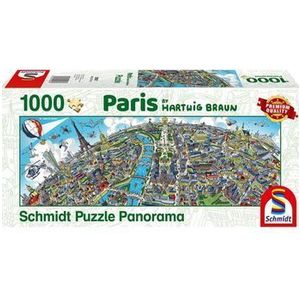 Puzzle panoramic Schmidt - Cityscape Paris, 1000 piese imagine