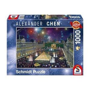 Puzzle Schmidt - Alexander Chen: Fireworks At The Louvre, 1000 piese imagine