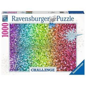 Puzzle Provocare curcubeu cu sclipici, 1000 piese imagine