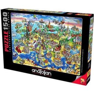 Puzzle Anatolian - Maria Rabinky: European World, 1500 piese imagine