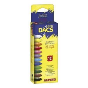 Creioane cerate soft Alpino Dacs, cutie carton, 12 culori imagine