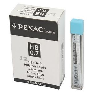 Mine creion mecanic Penac HB, 0, 7 mm, 12 buc imagine