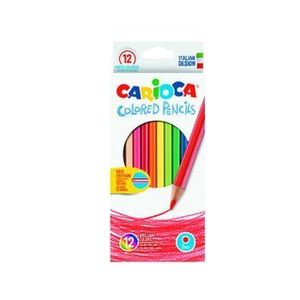 Creioane colorate Carioca, hexagonale, 12 culori imagine