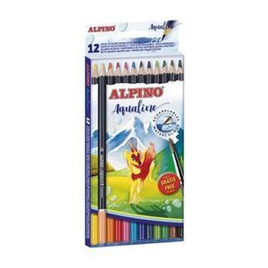 Creioane colorate acuarela Alpino Aqualine, 12 culori imagine