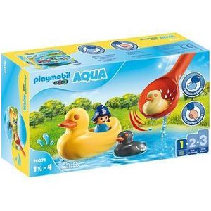 Playmobil 1.2.3 Aqua - Familie de ratuste pe apa imagine
