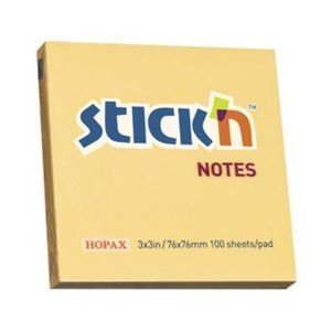 Notes autoadeziv Stick'n, 100 file, portocaliu pastel, 76x76 mm imagine