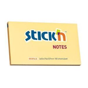 Notes autoadeziv Stick'n, 100 file, portocaliu pastel, 76x127 mm imagine